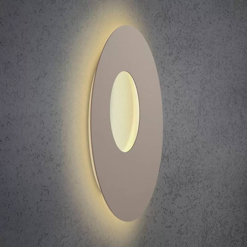 Escale Blade Open Led Wandleuchte Taupe ø 59 Cm Wandlampe Lampe Leuchte Licht B-Ware von Escale