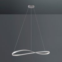 Escale Infinity LED Pendelleuchte, mit Casambi-Modul 105 x 80 cm, alufarben von Escale