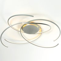 Escale Space LED Deckenleuchte, Länge: 100 cm Aluminium geschliffen Escale Space LED Deckenleuchte, Länge: 100 cm Aluminium geschliffen von Escale