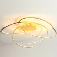 Escale Space LED Deckenleuchte, Länge: 100 cm Blattgold Escale Space LED Deckenleuchte, Länge: 100 cm Blattgold von Escale