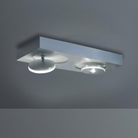 Escale Spot It LED Deckenleuchte, rechteckig, mit Casambi-Modul 2-flg., Aluminium geschliffen von Escale