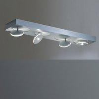 Escale Spot It LED Deckenleuchte, rechteckig, mit Casambi-Modul 4-flg., Aluminium geschliffen von Escale