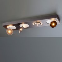 Escale Spot It LED Deckenleuchte, rechteckig, mit Casambi-Modul 4-flg., anthrazit von Escale