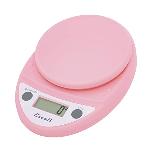 Escali P115SP Primo Küchenwaage Digital - Küchenwaage - Waage Küche - Backen - Portionskontrolle - Hobbys - Kräuterwaage Haushaltswaage - 5 kg - Zart Rosa - 22 x 15 x 4 cm von Escali