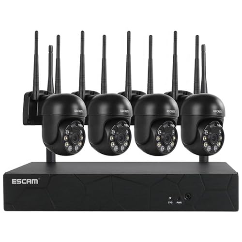 Escam Videoüberwachungsset IP WNK614 WiFi 3MP 4 Kameras Marke von Escam