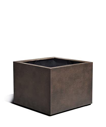 ESCHBACH® Pflanzkübel Low Cube 60 Rost Braun Quadratisch * 60 x 60 x 40 cm * 10 Jahre Garantie von Eschbach
