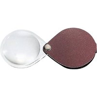 Eschenbach 1740150 Leder-Einschlaglupe Vergrößerungsfaktor: 3.5 x Linsengröße: (Ø) 50mm Rot von Eschenbach