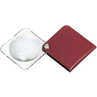Eschenbach 1752160 Leder-Einschlaglupe Vergrößerungsfaktor: 3.5 x Linsengröße: (Ø) 60mm Rot von Eschenbach