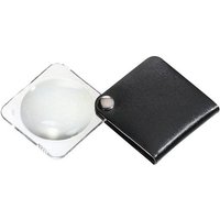 Eschenbach 1752560 Leder-Einschlaglupe Vergrößerungsfaktor: 3.5 x Linsengröße: (Ø) 60mm Schwarz von Eschenbach