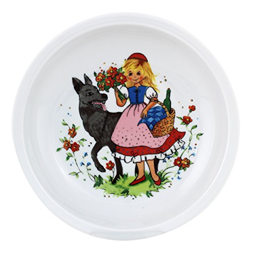 Eschenbach Porzellan Group Kindergeschirr Rotkäppchen Teller tief 20 cm, Porzellan, Dekor, 1 x 1 x 1 cm von Eschenbach