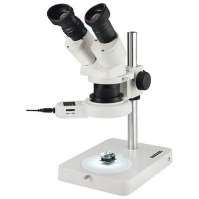 Stereomikroskop mit LED-Ringbeleuchtung, mit Stativ von Eschenbach
