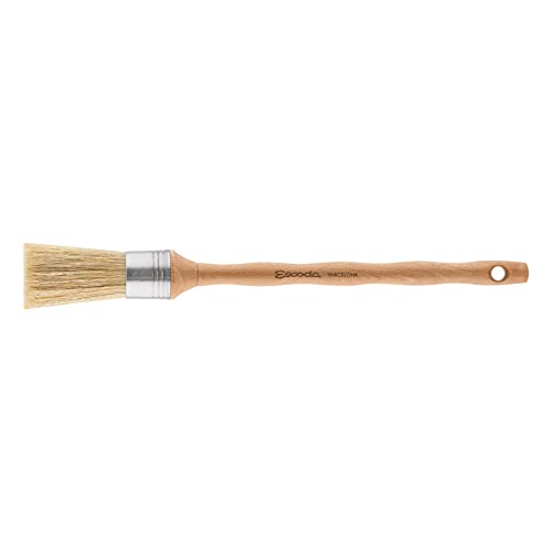 Escoda : Square Edge Lily Bristle Round Brush No.4. Stainless Steel Ferrule 23mm von Escoda