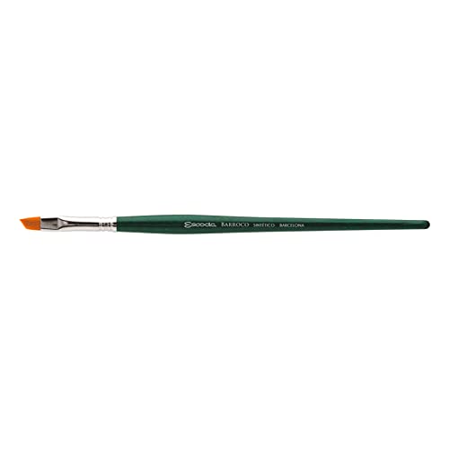 Escoda Barroco Series 1570 Künstler-Aquarell- und Acryl-Pinsel, synthetisches Gold-Taklon-Filament, Winkel, Größe 10 von Escoda