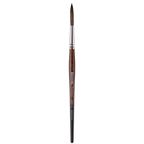 Escoda Versatil 1549 Serie Künstler-Aquarell- und Acrylpinsel, kurzer Griff, Rigger, Größe 0 von Escoda