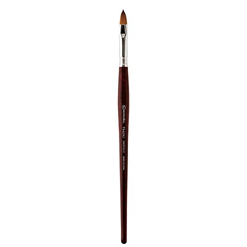 Escoda: 0 PRADO: Filbert zahm Burgunder kurze Kunststoffgriff von Escoda