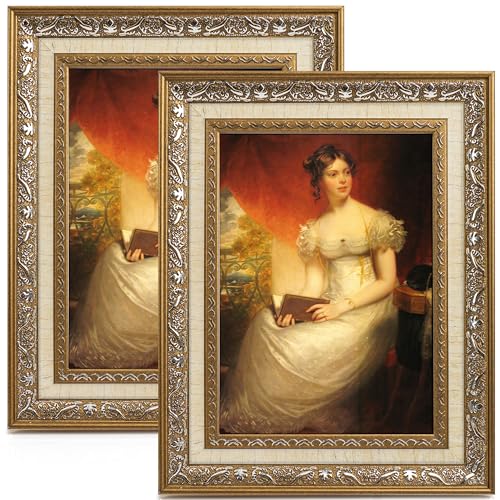 Esdallina 13x18 cm Bilderrahmen (2er-Pack) Fotorahmen im Retro-Design Klassisch einfaches Bürodesign für Zuhause von Esdallina