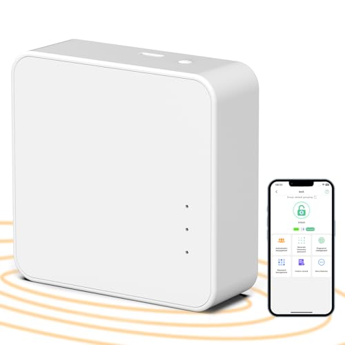 Eseesmart WiFi Gateway, Smart Remote Control Smart Door Lock with eSmartLock APP Wi-Fi Hub Compatible with Alexa Voice Control von Eseesmart