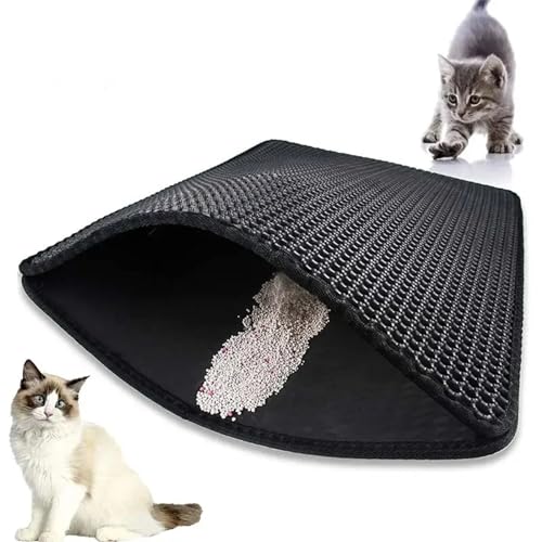 katzenstreu matte katzenklo matte,katzen matte für toilette,Waben Designmatte katzentoilette, Wasserdichte Design,40 * 60cm Waben Katzenstreu Matte von Esenlong