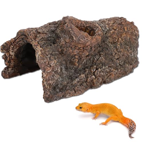 Reptile Hiding Habitat,Resin Aalen Plattform versteckt Lebensraum Aquarium Terrarium Dekoration Ornament für kleine Eidechsen Schildkröten Amphibien Fische von Esenlong