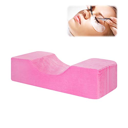 Esenlong Wimpern Verlängerung Neck Kissen Professionelle U- Form Memory Foam Kissen Ergonomische Kurve Neck Unterstützung Kissen für Schönheit Salon Lash Bett Rosa von Esenlong