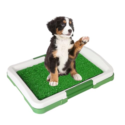 Hundeklo Hundetoilette Welpentoilette mit Kunstrasen, Gras Pad für Hunde, Indoor Hundetöpfchen, Hunde Training Rasenmatte für Kleine Hunde Grosse Hunde ältere 37.5 x 45.5cm von Esenlong