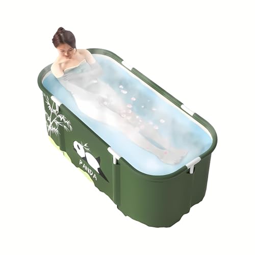 Tragbare Faltbare Badewanne für Dusche,Freistehende Badewanne für Heißes Bad und Eisbad,Badefass,Kunststoff,Badepool für Erwachsene und Kinder,115cm von Esenlong
