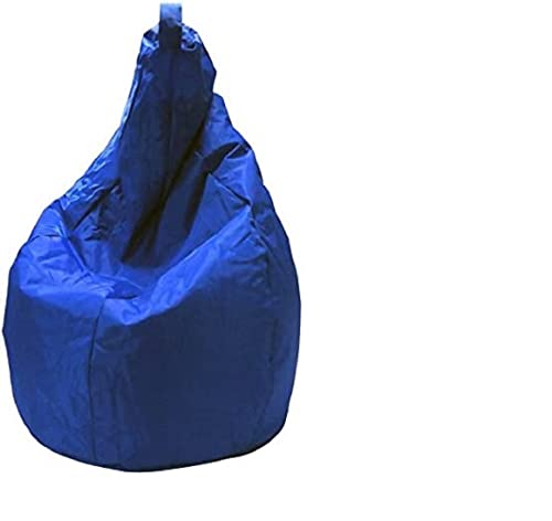 Dmora Einfarbiger Sitzsack, blaue Farbe, Maße 80 x 120 x 80 cm von Talamo Italia