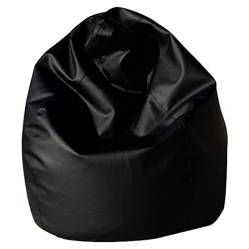 Dmora Einfarbiger Sitzsack, schwarze Farbe, Maße 80 x 120 x 80 cm von Talamo Italia