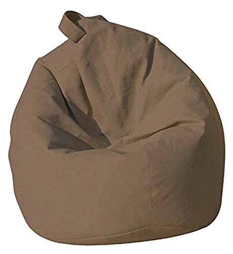 Dmora Eleganter Sitzsack, Farbe beige, Maße 80 x 120 x 80 cm von Talamo Italia