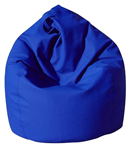 Dmora Eleganter Sitzsack, blaue Farbe, Maße 80 x 120 x 80 cm von Talamo Italia