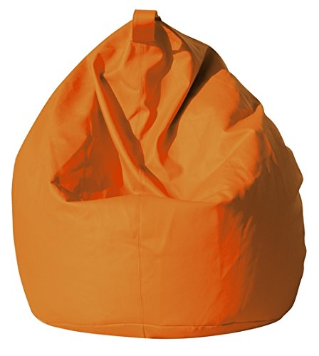 Dmora Eleganter Sitzsack, orange Farbe, Maße 80 x 120 x 80 cm von Talamo Italia