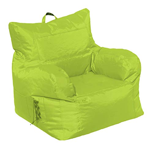 Dmora Gepolsterter Sessel mit Armlehnen, Farbe Grün, Maße 80 x 80 x 80 cm von Talamo Italia