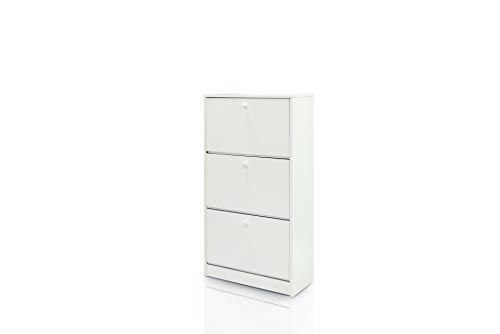 Dmora Schuhschrank mit drei weißen Klappen Dmora Schuhschrank mit drei weißen Klappen von Dmora