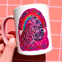 Freundschaft Geschenk Frauen Freund Becher Katze Themen Fern Bester Teenager Mädchen Geschenkideen Tween Stocking Stuffer Cute Cat Cup von EskaandtheAlpenglow