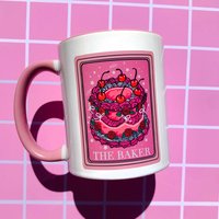 Kuchen Backen Geschenk Becher Bäcker Kaffeetasse Kochen Box Kuchenbäckerei Brot Enthusiast Backhaus Tarot von EskaandtheAlpenglow