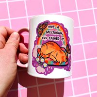 Lustige Katzenbecher Katze Themed Geschenk Ausgehangen Mentaler Gesundheit Becher Nettes Für Sie Demotivation Kaffeetasse Arbeit Bestie Neuer Job von EskaandtheAlpenglow