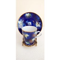 Vintage Echt-Kobalt-Tasse Aus Der Ddr von Eskicibaba