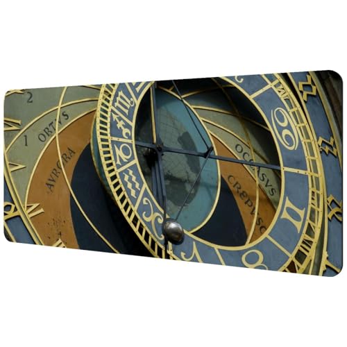 Eslifey Extra großes Mauspad, Astronomische Uhr, Prag, erweitertes Schreibtisch-Mauspad mit rutschfester Gummiunterseite, Schreibtischunterlage für Gamer, Büro und Zuhause, 40 x 89,5 cm Eslifey Extra großes Mauspad, Astronomische Uhr, Prag, erweitertes Schreibtisch-Mauspad mit rutschfester Gummiunterseite, Schreibtischunterlage für Gamer, Büro und Zuhause, 40 x 89,5 cm von Eslifey