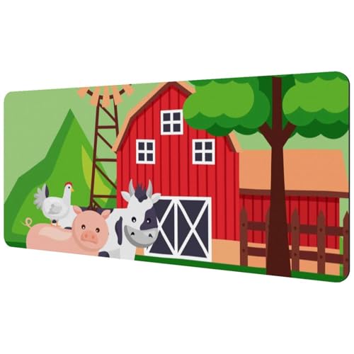 Eslifey Extra großes Mauspad, Bauernhof-Frische, Cartoon-Design, erweitertes Schreibtisch-Mauspad mit rutschfester Gummiunterseite, Schreibtischunterlage für Gamer, Büro und Zuhause, 40 x 89,5 cm Eslifey Extra großes Mauspad, Bauernhof-Frische, Cartoon-Design, erweitertes Schreibtisch-Mauspad mit rutschfester Gummiunterseite, Schreibtischunterlage für Gamer, Büro und Zuhause, 40 x 89,5 cm von Eslifey