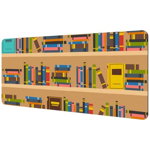 Eslifey Extra großes Mauspad, Bücherregale, erweitertes Schreibtisch-Mauspad mit rutschfester Gummiunterseite, Schreibtischunterlage für Gamer, Büro und Zuhause, 40 x 89,5 cm Eslifey Extra großes Mauspad, Bücherregale, erweitertes Schreibtisch-Mauspad mit rutschfester Gummiunterseite, Schreibtischunterlage für Gamer, Büro und Zuhause, 40 x 89,5 cm von Eslifey