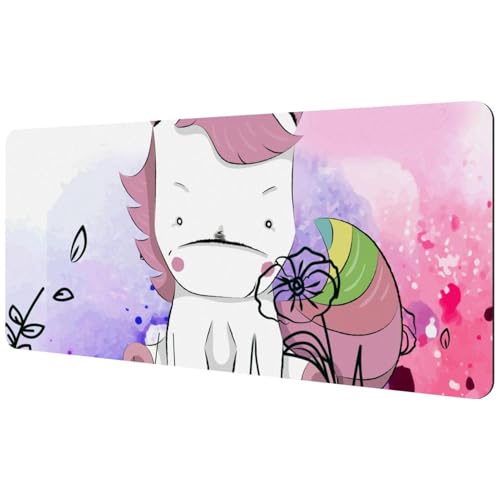 Eslifey Extra großes Mauspad, Einhorn-Design, erweitertes Schreibtisch-Mauspad mit rutschfester Gummiunterseite, Schreibtischunterlage für Gamer, Büro und Zuhause, 40 x 89,5 cm Eslifey Extra großes Mauspad, Einhorn-Design, erweitertes Schreibtisch-Mauspad mit rutschfester Gummiunterseite, Schreibtischunterlage für Gamer, Büro und Zuhause, 40 x 89,5 cm von Eslifey