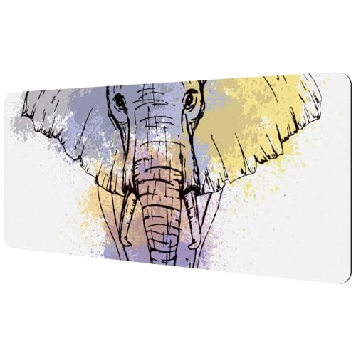 Eslifey Extra großes Mauspad, Elefantenweiß, erweitertes Schreibtisch-Mauspad mit rutschfester Gummiunterseite, Schreibtischunterlage für Gamer, Büro und Zuhause, 40 x 89,5 cm Eslifey Extra großes Mauspad, Elefantenweiß, erweitertes Schreibtisch-Mauspad mit rutschfester Gummiunterseite, Schreibtischunterlage für Gamer, Büro und Zuhause, 40 x 89,5 cm von Eslifey