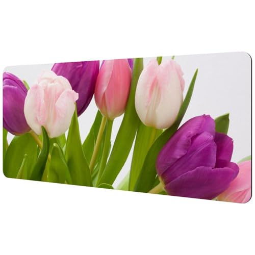 Eslifey Extra großes Mauspad, Frühlingstulpe, Blume, erweitertes Schreibtisch-Mauspad mit rutschfester Gummiunterseite, Schreibtischunterlage für Gamer, Büro und Zuhause, 40 x 89,5 cm Eslifey Extra großes Mauspad, Frühlingstulpe, Blume, erweitertes Schreibtisch-Mauspad mit rutschfester Gummiunterseite, Schreibtischunterlage für Gamer, Büro und Zuhause, 40 x 89,5 cm von Eslifey