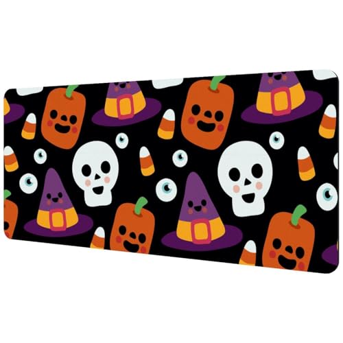Eslifey Extra großes Mauspad, Halloween-Totenkopf-Design, erweitertes Schreibtisch-Mauspad mit rutschfester Gummiunterseite, Schreibtischunterlage für Gamer, Büro und Zuhause, 40 x 89,5 cm Eslifey Extra großes Mauspad, Halloween-Totenkopf-Design, erweitertes Schreibtisch-Mauspad mit rutschfester Gummiunterseite, Schreibtischunterlage für Gamer, Büro und Zuhause, 40 x 89,5 cm von Eslifey