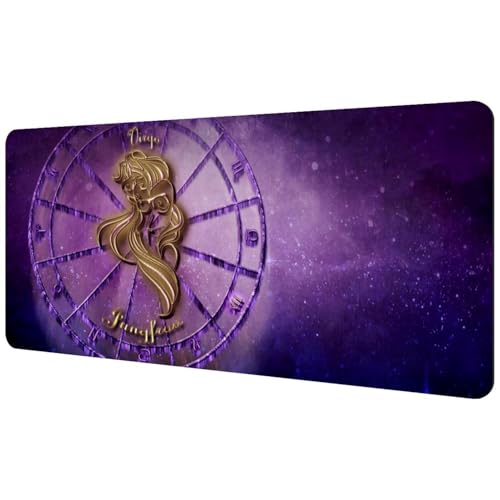 Eslifey Extra großes Mauspad, Jungfrau-Sternzeichen, Horoskop, Astrologie, erweitertes Schreibtisch-Mauspad mit rutschfester Gummiunterseite, Schreibtischunterlage für Gamer, Büro und Zuhause, 40 x Eslifey Extra großes Mauspad, Jungfrau-Sternzeichen, Horoskop, Astrologie, erweitertes Schreibtisch-Mauspad mit rutschfester Gummiunterseite, Schreibtischunterlage für Gamer, Büro und Zuhause, 40 x von Eslifey