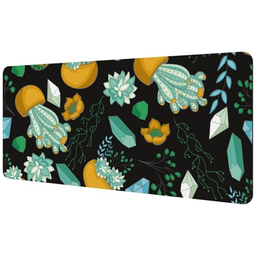 Eslifey Extra großes Mauspad, Kaktusblume, Pflanze, erweitertes Schreibtisch-Mauspad mit rutschfester Gummiunterseite, Schreibtischunterlage für Gamer, Büro und Zuhause, 40 x 89,5 cm Eslifey Extra großes Mauspad, Kaktusblume, Pflanze, erweitertes Schreibtisch-Mauspad mit rutschfester Gummiunterseite, Schreibtischunterlage für Gamer, Büro und Zuhause, 40 x 89,5 cm von Eslifey