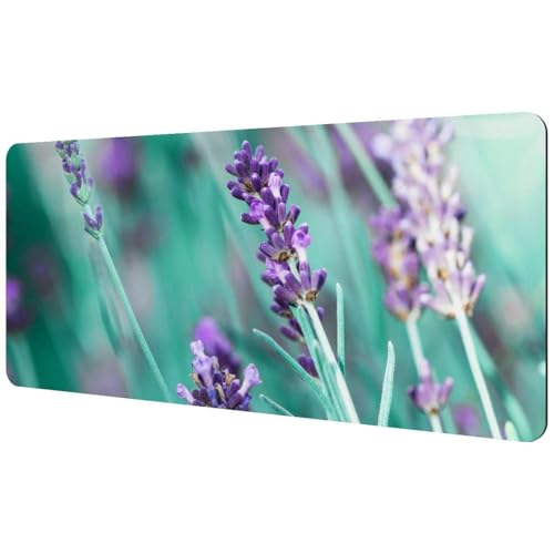 Eslifey Extra großes Mauspad, Lavendel, violett, Blume, Grün, erweitertes Schreibtisch-Mauspad mit rutschfester Gummiunterseite, Schreibtischunterlage für Gamer, Büro und Zuhause, 40 x 89,5 cm Eslifey Extra großes Mauspad, Lavendel, violett, Blume, Grün, erweitertes Schreibtisch-Mauspad mit rutschfester Gummiunterseite, Schreibtischunterlage für Gamer, Büro und Zuhause, 40 x 89,5 cm von Eslifey
