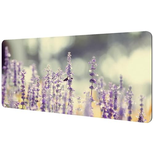 Eslifey Extra großes Mauspad, Lavendelblüten-Pflanze, erweitertes Schreibtisch-Mauspad mit rutschfester Gummiunterseite, Schreibtischunterlage für Gamer, Büro und Zuhause, 40 x 89,5 cm Eslifey Extra großes Mauspad, Lavendelblüten-Pflanze, erweitertes Schreibtisch-Mauspad mit rutschfester Gummiunterseite, Schreibtischunterlage für Gamer, Büro und Zuhause, 40 x 89,5 cm von Eslifey