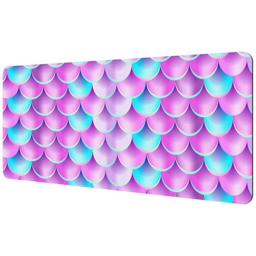 Eslifey Extra großes Mauspad, Meerjungfrauen-Schuppenmuster, Rosa, erweitertes Schreibtisch-Mauspad mit rutschfester Gummiunterseite, Schreibtischunterlage für Gamer, Büro und Zuhause, 40 x 89,5 cm Eslifey Extra großes Mauspad, Meerjungfrauen-Schuppenmuster, Rosa, erweitertes Schreibtisch-Mauspad mit rutschfester Gummiunterseite, Schreibtischunterlage für Gamer, Büro und Zuhause, 40 x 89,5 cm von Eslifey