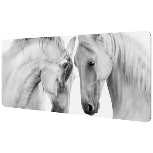 Eslifey Extra großes Mauspad, Pferde-Design, erweitertes Schreibtisch-Mauspad mit rutschfester Gummiunterseite, Schreibtischunterlage für Gamer, Büro und Zuhause, 40 x 89,5 cm Eslifey Extra großes Mauspad, Pferde-Design, erweitertes Schreibtisch-Mauspad mit rutschfester Gummiunterseite, Schreibtischunterlage für Gamer, Büro und Zuhause, 40 x 89,5 cm von Eslifey